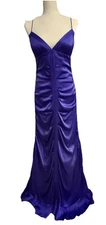 Nicole Miller Collection Purple Silk Gown 