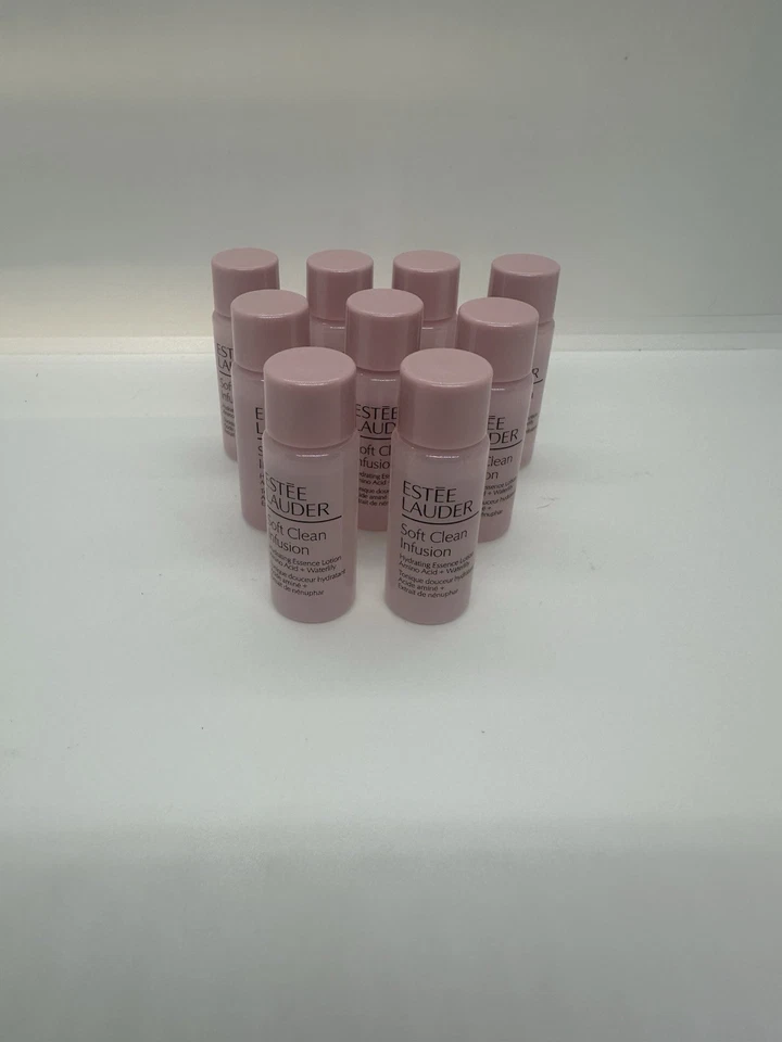 9x Estee Lauder Soft Clean Infusión Loción Hidratante 8 ml Tamaño de Viaje NUEVO Foto 3 de 3