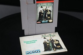The Addams Family Nintendo NES Cartridge AND Booklet (RARE)! TESTED - 1992 USED	