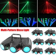 10PCS RGBW Stage Light 192LED Multi-Pattern Disco Laser Lighting DMX Party DJ