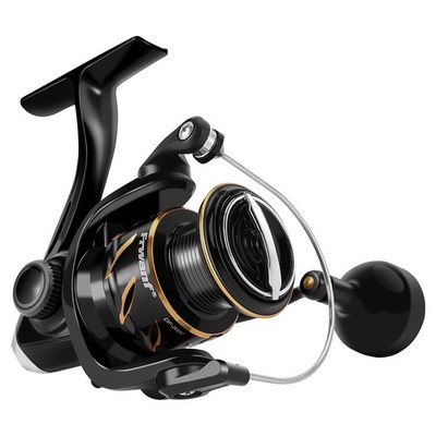 DF Spinning Reel Saltwater Freshwater Shallow Aluminum Spool 5.21 Gear