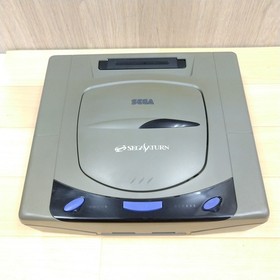 Sega Saturn Console Japan Gray with 2 Light Virtua Gun Controllers & 3 Games