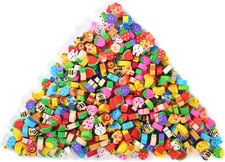 300 Pieces Mini Erasers for Kids, Bulk Small Animal Fruit Pencil Erasers Assortm