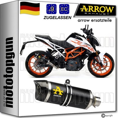 ARROW AUSPUFF ZUGELASSEN THUNDER ALUMINIUM SCHWARZ C KTM DUKE 390 2017 17