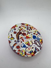 Vintage Ratchet Party Noisemaker Tin Litho Toy Circus Clowns Made in USA