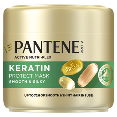 8700216823555 Pantene Pro-V Smooth & Sleek Keratin Protect Maska 300 ml do włosó
