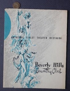 1950s Era Newport Kentucky Cincinnati Ohio Beverly Hills Country Club Leaflet --