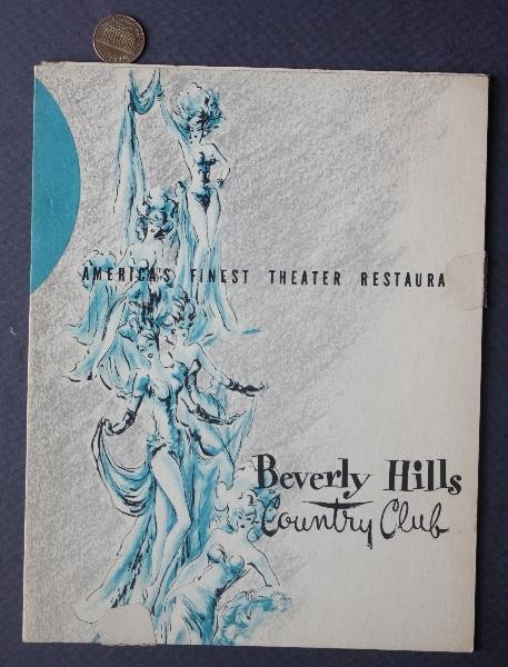 1950s Era Newport Kentucky Cincinnati Ohio Beverly Hills Country Club Leaflet --