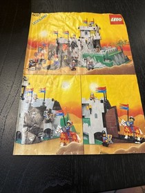 LEGO Castle 6081 King's Mountain Fortress Vintage w/ Box Bottom, Instr & Minis