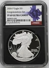 2026-P Proof $1 American Silver Eagle Congratulations Set NGC PF69 Ultra Cameo !