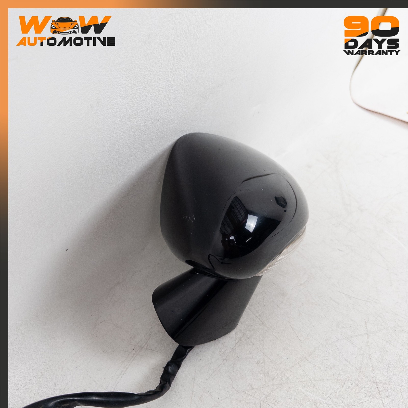06-13 BENTLEY CONTINENTAL FLYING SPUR FRONT LEFT REAR VIEW DOOR MIRROR BLACK OEM