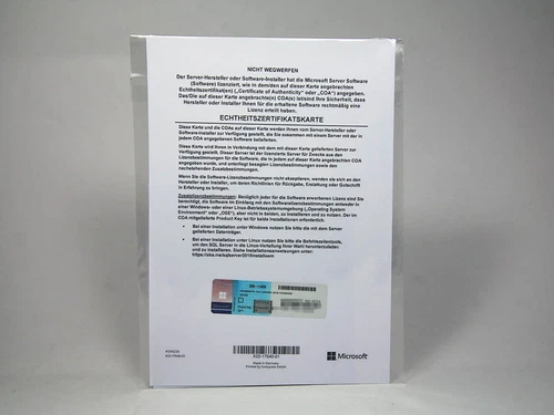 Microsoft SQL Server 2019 Standard, OEM-Vollversion - neu, SKU: 228-11429