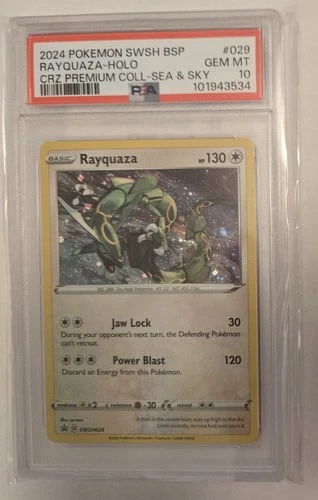 Pokémon Rayquaza SWSH029 Holo Promo SWSH: Sword & Shield PSA 10 English