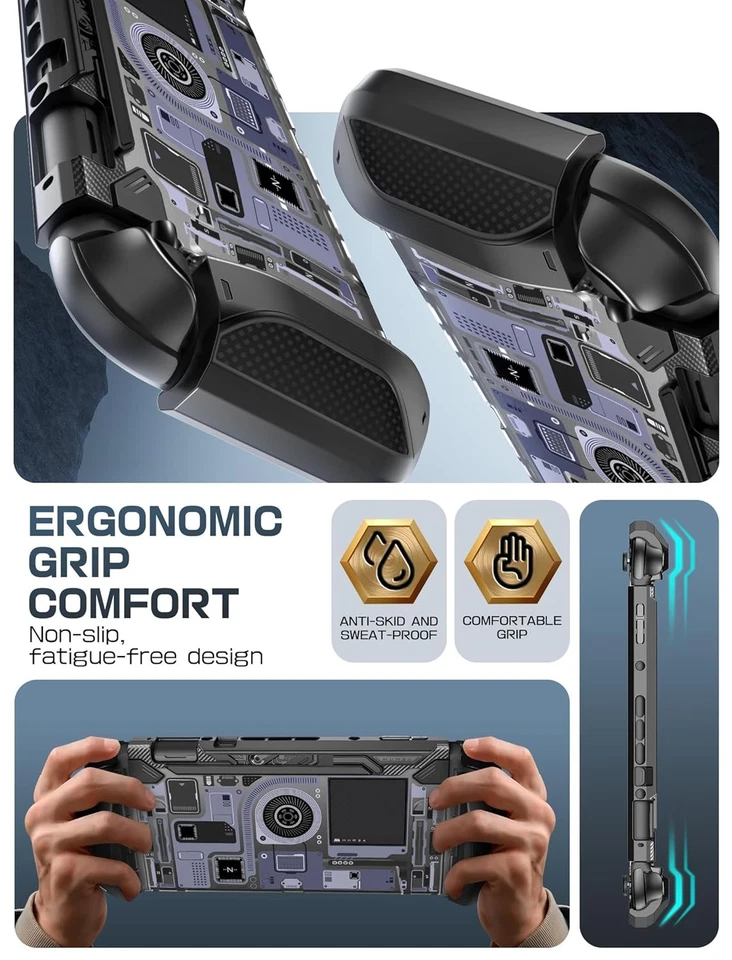 For Nintendo Switch 2 (2025) Grip Cover Mumba Blade TPU Dockable Case Back Shell - Image 2 of 4