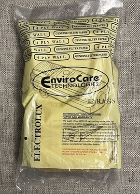 Electrolux Canister Model Vacuum Style C  Envirocare AirPlus 4 PLY 12 Bags