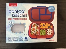 Kids Bentgo Chill Leak-Proof Lunch Box Bento-Style w/Removable Ice Pack Red- New