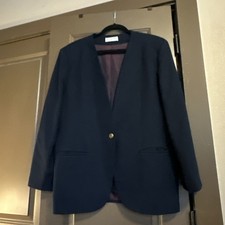 Alfred Dunner Womens Suit Jacket Size 18 Dark Navy Single Button pre-owned