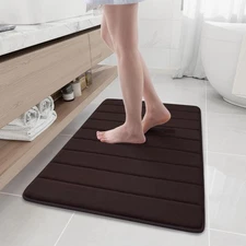 Memory Foam Bath Mat 35.4" x 24" Ultra Soft and Non-Slip Bathroom Rugs Water ...