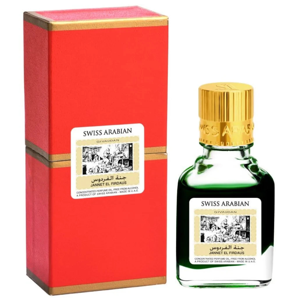 Jannet El Firdaus Red Perfume Oil - 9 ML (0.3 oz) by Swiss Arabian