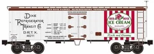 Ready Made Trains (RMT) 86199-10 O Scale 36' Wood Side Reefer Car Red Rose Ice C
