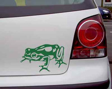 Pfeilgiftfrosch Aufkleber 'Charly' Froschaufkleber Sticker  25 Farben 8 Größen