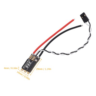 Black Brushless Electronic Speed Controller RGB LED High Speed Control Inte BGS