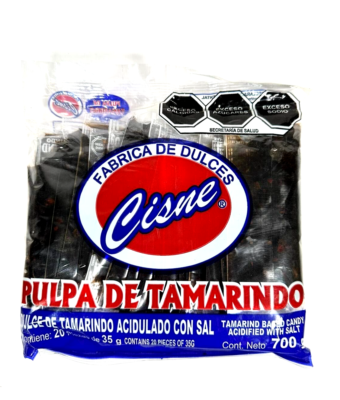 Pulpe De Tamarin Mexicaine CISNE - Sachets De 35g Avec Sel - Lot De 20 - Sans Gluten