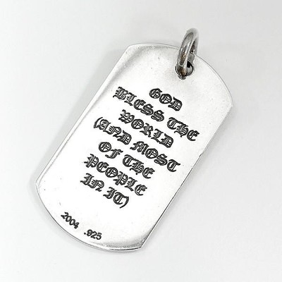 Chrom hearts GodBles The World ドッグタグ CHROME HEARTS クロムハーツ ゴッドブレスワールドドッグタグ クロム