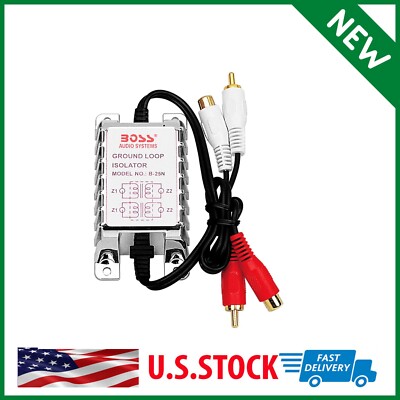 BOSS Audio Systems Ground Loop Isolator B25N noise Filter for Car Audio Systems