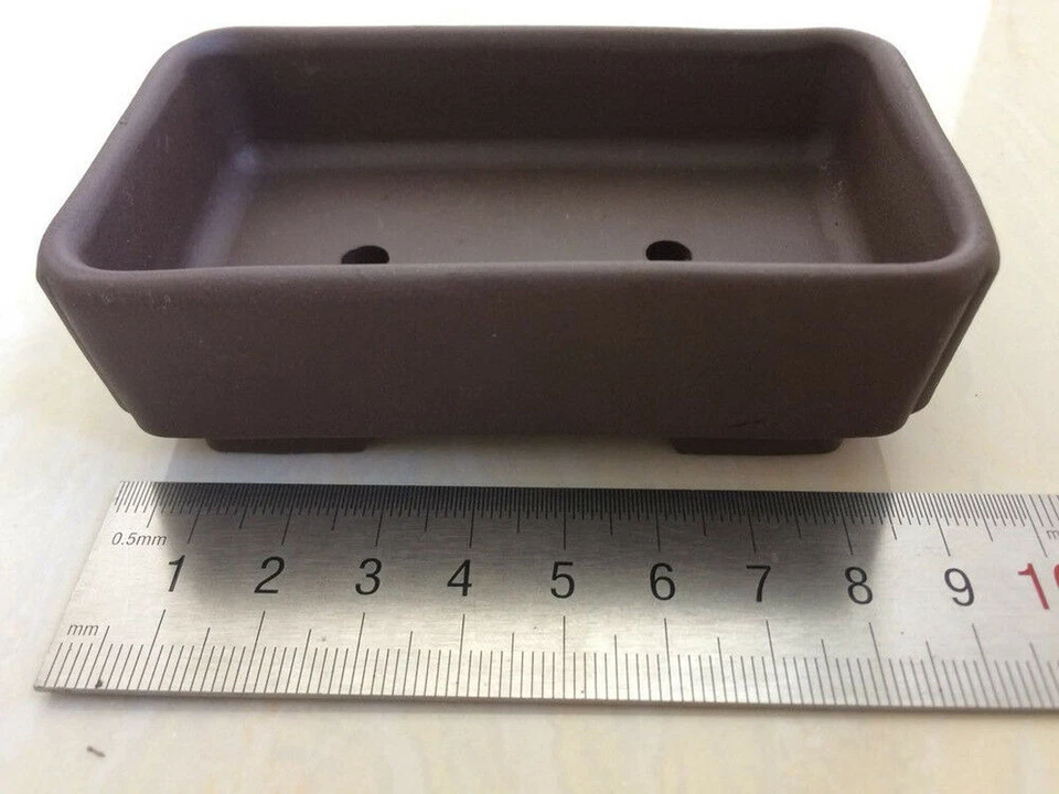 Rectangular Chinese Zisha Flower Pots Landscaping Garden Home Bonsai Decoratio - Image 2 of 4