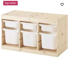 Lot of 6 IKEA Trofast bins 16x11x4 And 16x11x9 New