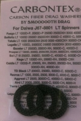 DAIWA CARBONTEX LEGALIS LT 1000D, 2000DC, 2500D, 2500DXH, 3000 & 4000DC  Washers