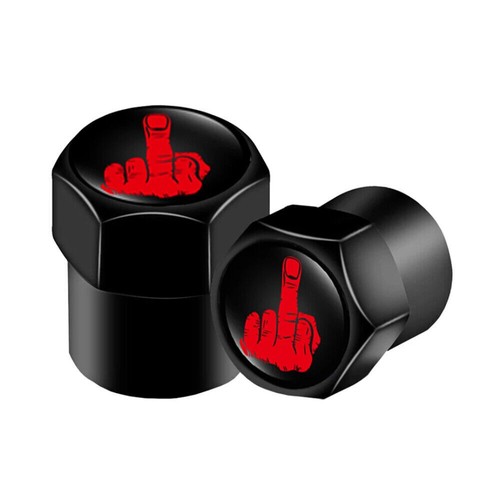 4pcs Funny Middle Finger Car Wheel Tire Air Valve Stem Caps Dust Cover Universal - Picture 5 of 20