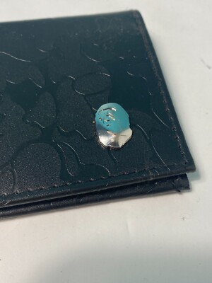 A Bathing Ape Leather Long Wallet Camo Print Black Japanese