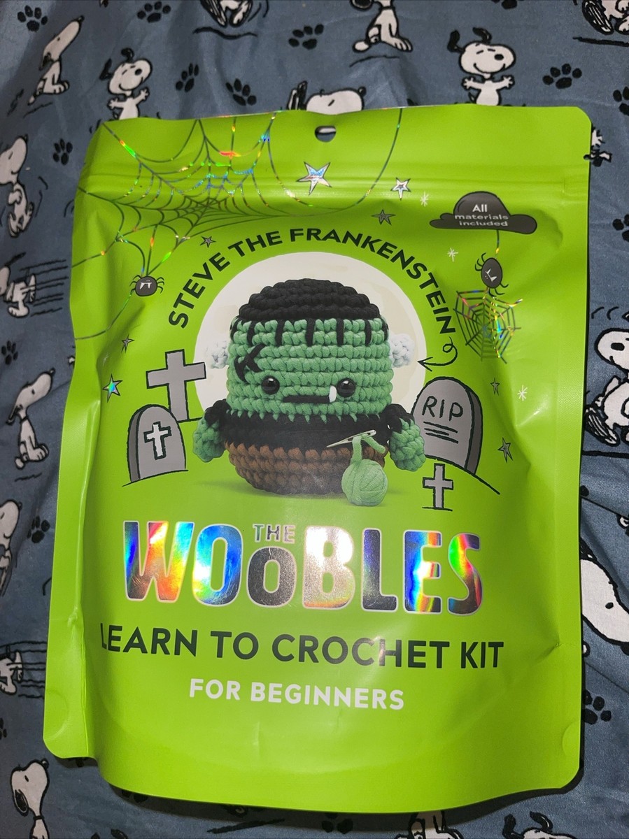 Woobles Wobbles Crochet Kit Steve the Frankenstein Halloween New