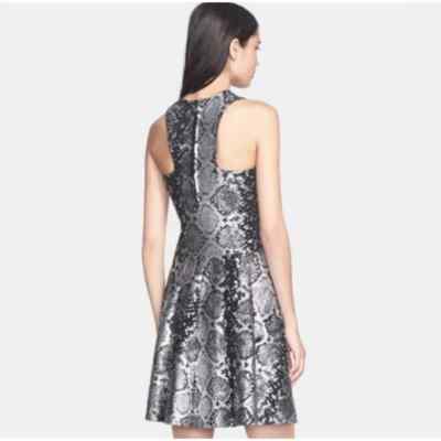 Parker Olida Foiled Python Print Dress Size Small | eBay