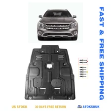 Thick Engine Splash Shield For Mercedes GLA2505 2015-20 Front Engine Guard Hard