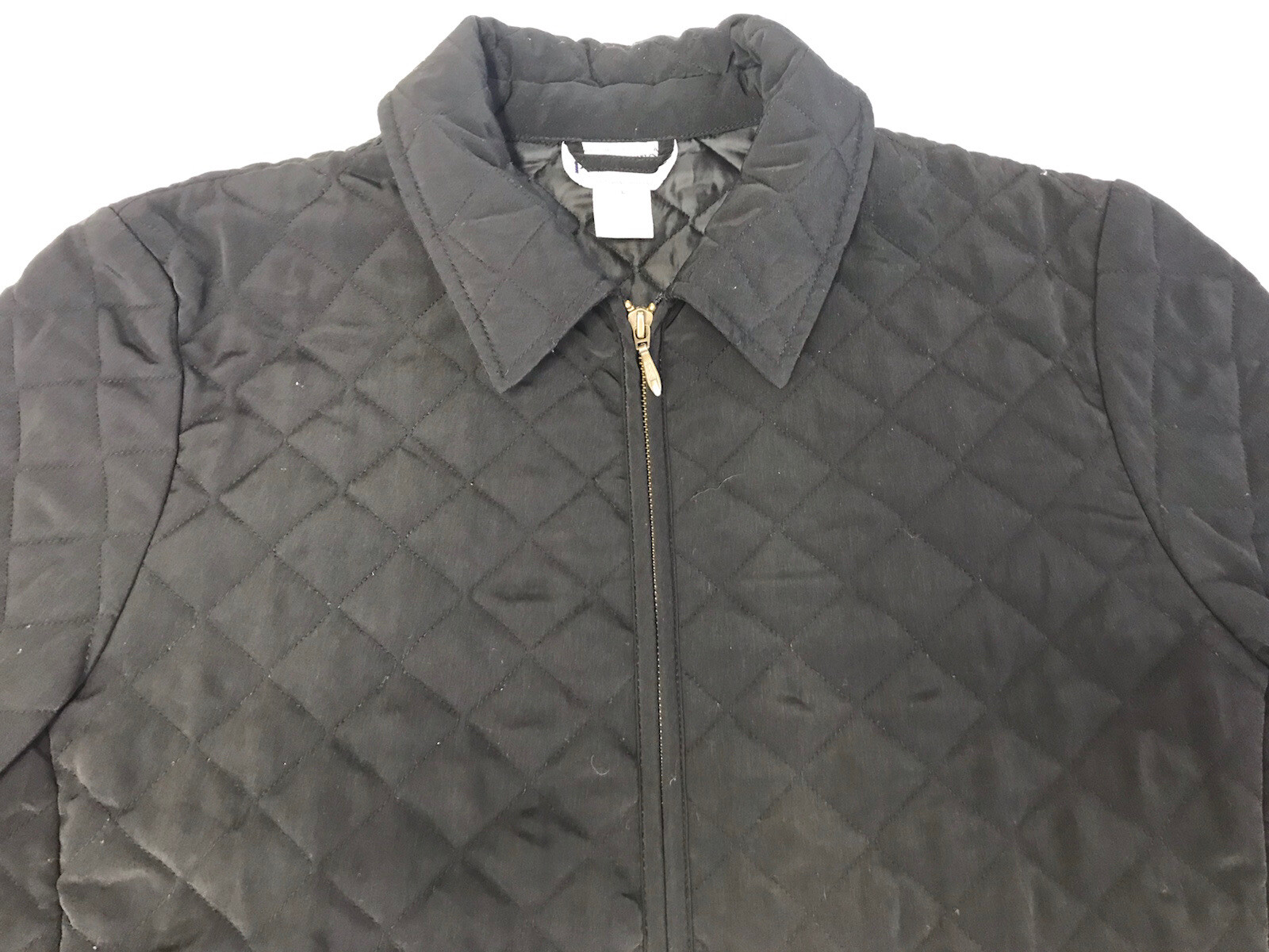 Pendleton Black Quilted Zip Up Collared Women's J… - image 3