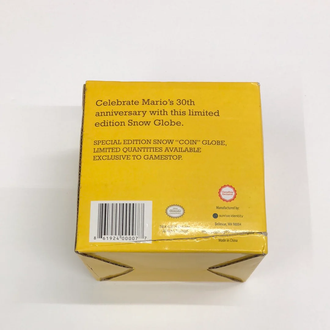 Wii U Super Mario Maker Nintendo Snow Globe 30th Anniversary Gamestop