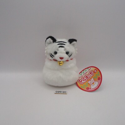 Tora mochi C0912C White Tiger Sanei 2022 Plush 4'' Stuffed Toy Doll Japan