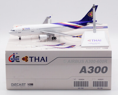 1:200 JC Wings THAI AIRBUS A300-600R Passenger Airplane Diecast