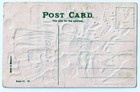 ANTIQUE EMBOSSED CHRISTMAS Postcard, SANTA CHILDEN ANGEL, SERIES 76, GERMAN 1908 — photo 2