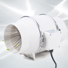 6-inch Inline Duct Fan Ventilation Exhaust Blower For Grow Tents Hydroponic