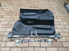 RARE BLACK VINYL EDM JDM door card panels Honda CRX ED9 EF8 CIVIC EE9 EF9 88-91