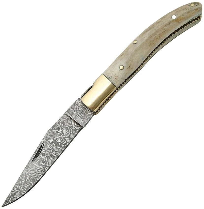 Pen Leather Handle Collectible Folding Knives