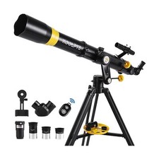 Telescope 90mm Aperture 900mm - High Precision Adjustment Vertisteel AZ Mount...