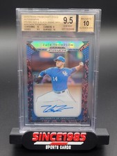 2019 Prizm Draft Red & Black Snakeskin Zack Thompson Auto BGS 9.5/10 Cardinals