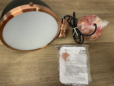 Canarm IPL409B01BKA Esher Single Light 8" Wide Mini Pendant -Bronze/Black -READ-