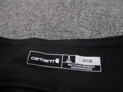 Carhartt Leggings Womens S 4 6 Black Yoga Stretch Force Fitted Workwear Gym - Picture 6 of 9