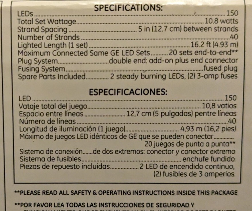 NEW GE StayBright® 150 LED Multicolor Icicle Mini Christmas Lights eBay
